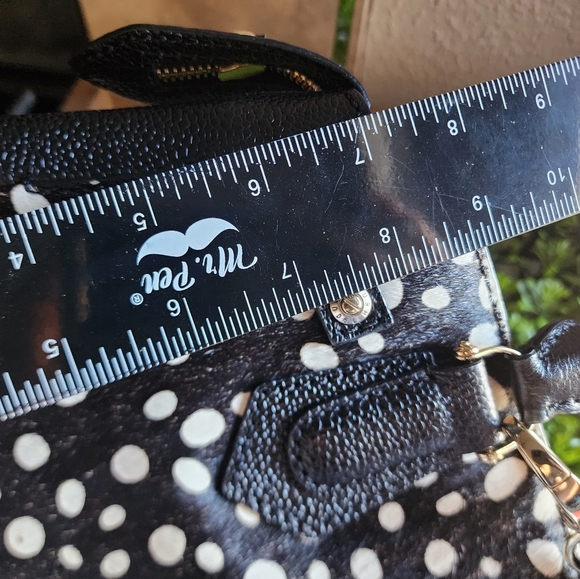 Henri Bendel The Carlyle 2 way Tote Leather Trim Calf Hair Handle - Picture 13 of 16